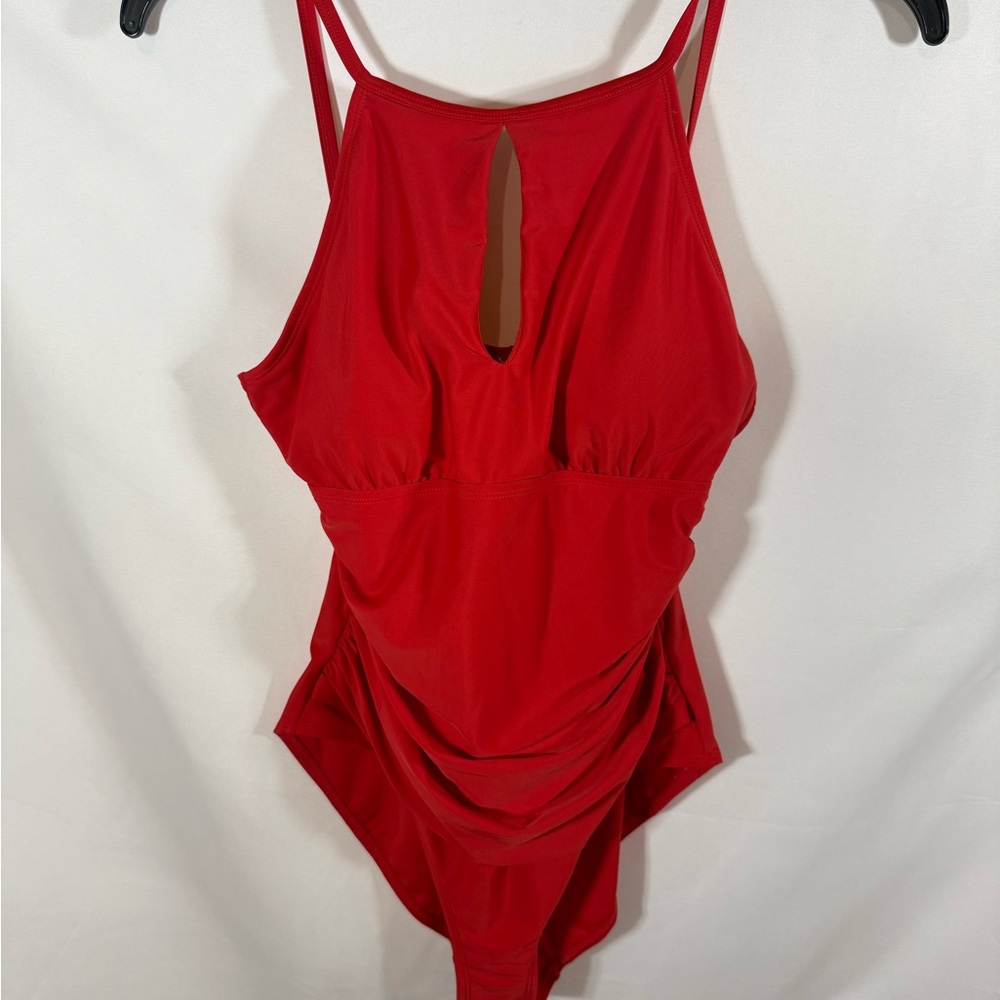 Ellen Tracy Vibrant Red Swimsuit